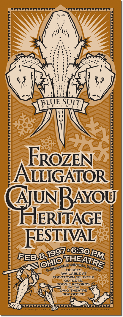 Posters promoting annual Cajun food and music event