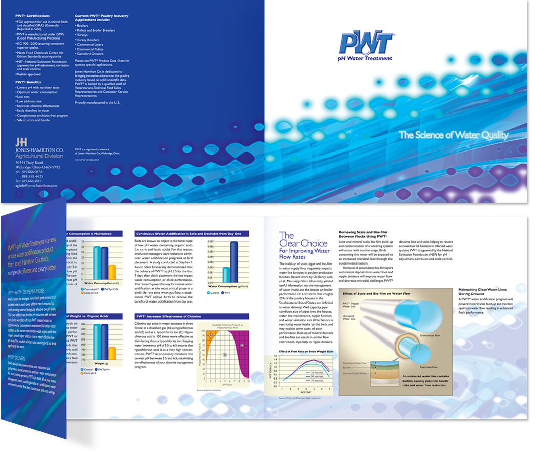 Business-to-business brochure promoting the benefits of Sodium Bisulfate in water treatment and industrial cleaning applications